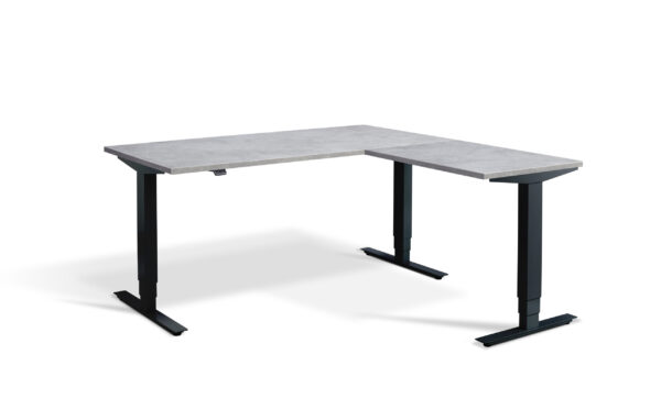 Advance Height Adjustable Corner Workstation With Concrete Top