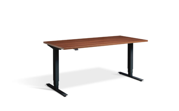 Advance Height Adjustable Workstation With Natural Dijon Walnut Top