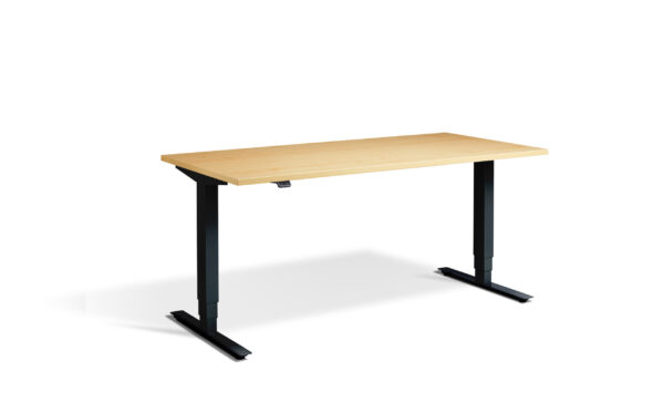Advance Height Adjustable Workstation With Oak Top