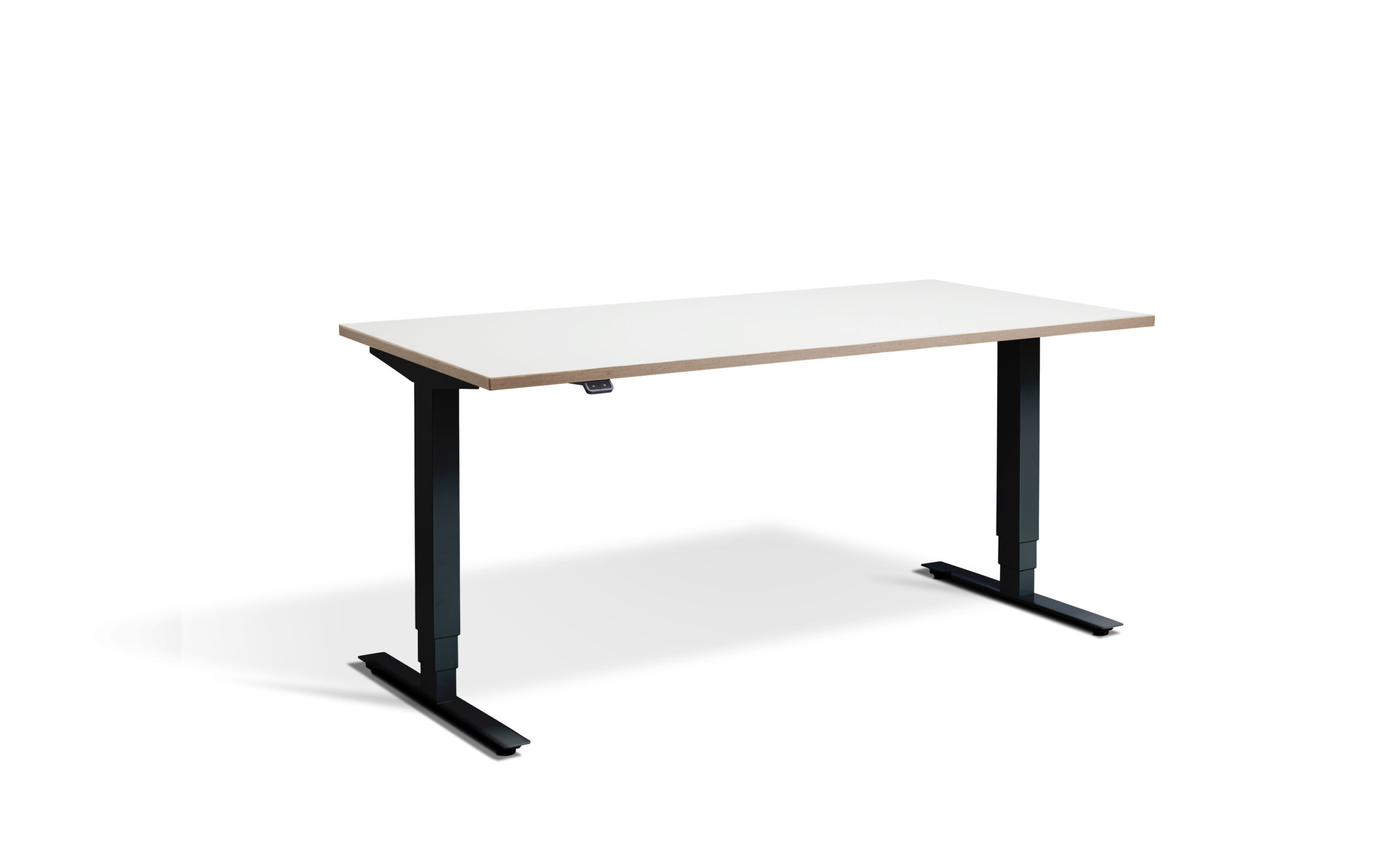 Advance Height Adjustable Workstation With White Ply Edge Top