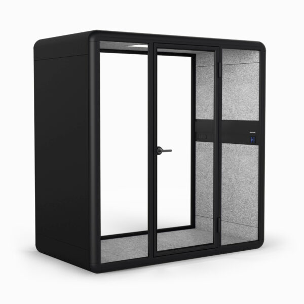 Duo 4 Person Meeting Booth in Black