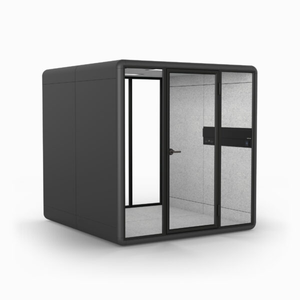 Duo 6 Person Meeting Booth in Grey