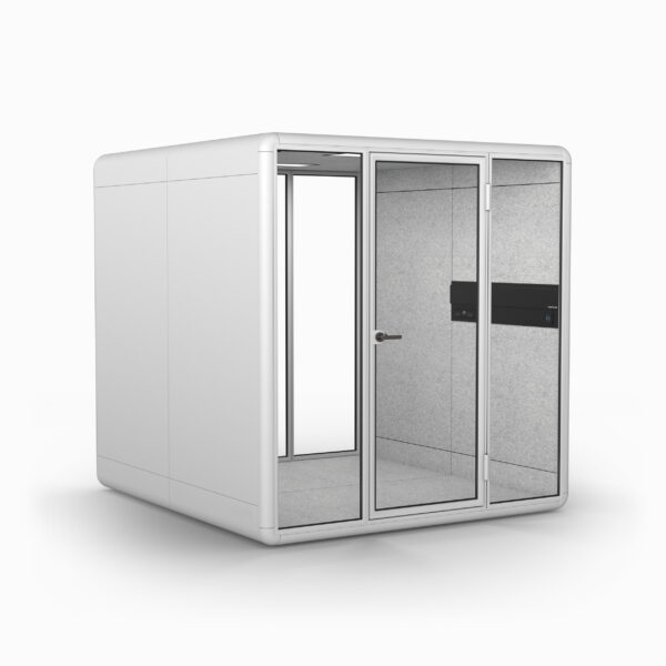 Duo 6 Person Meeting Booth in White