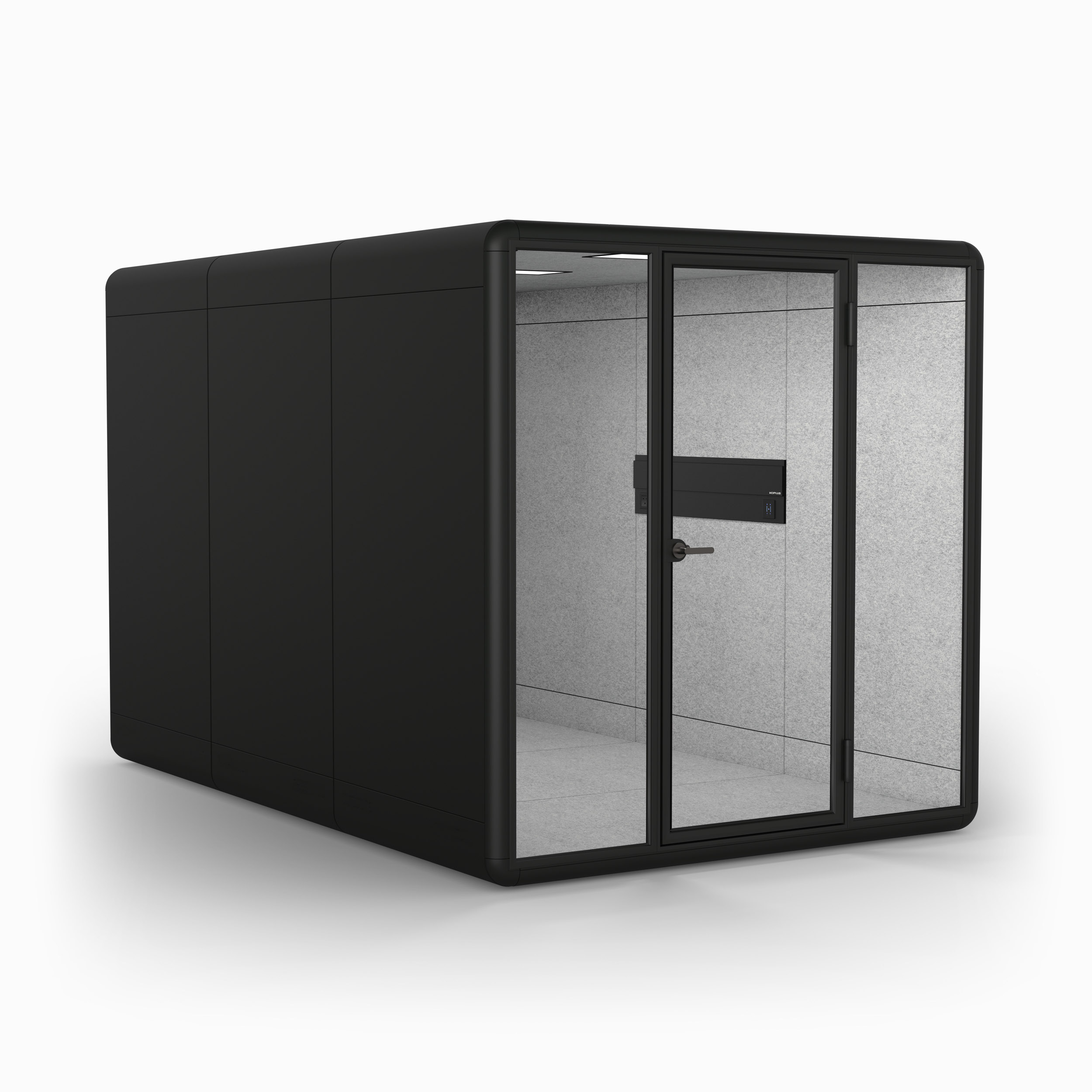 Duo 8 Person Meeting Booth in Black