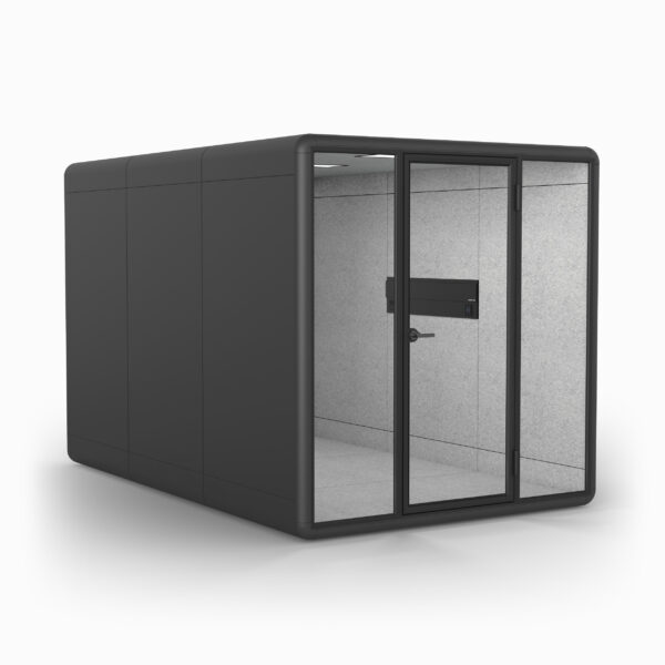 Duo 8 Person Meeting Booth in Grey
