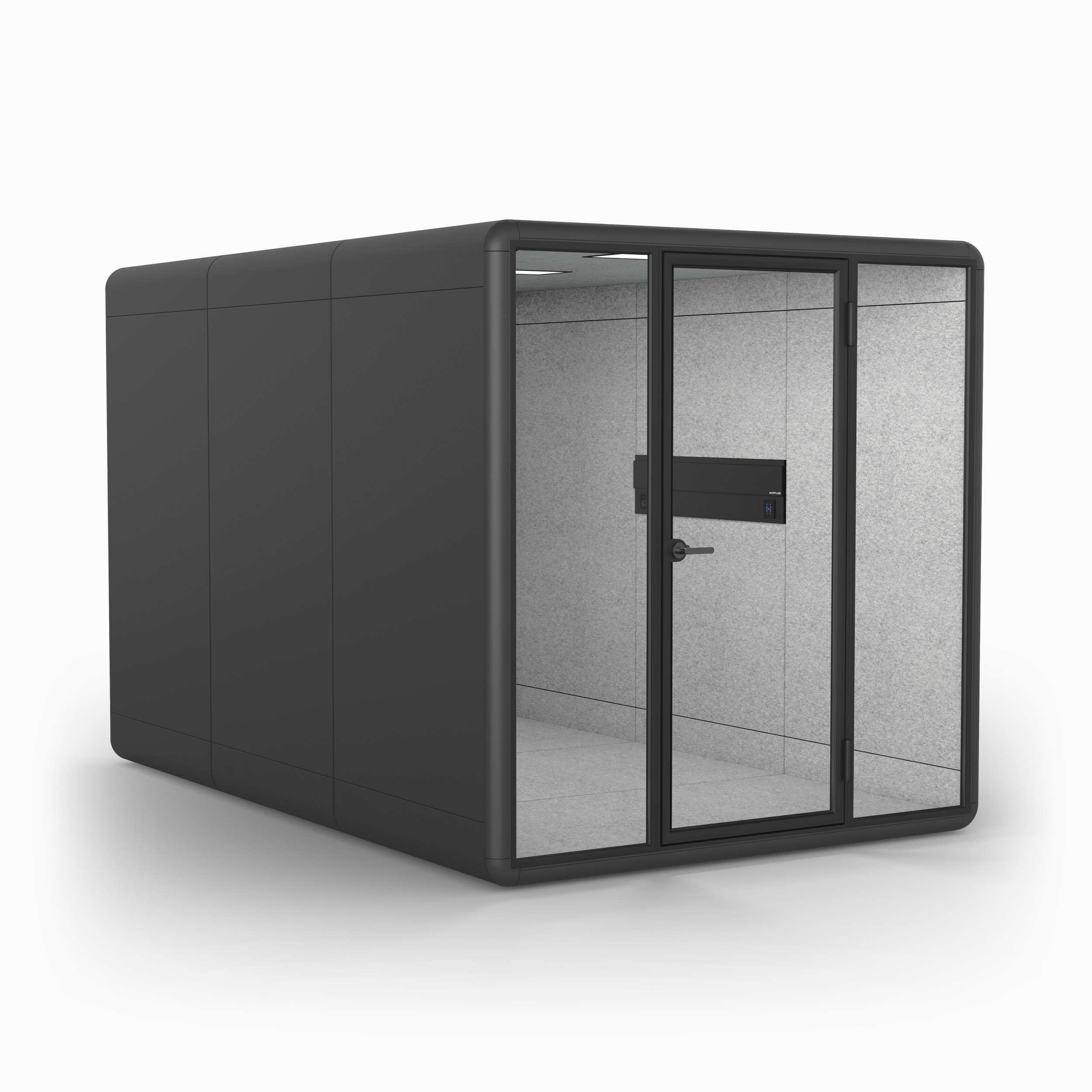 Duo 8 Person Meeting Booth in Grey