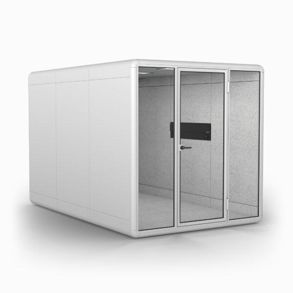 Duo 8 Person Meeting Booth in White