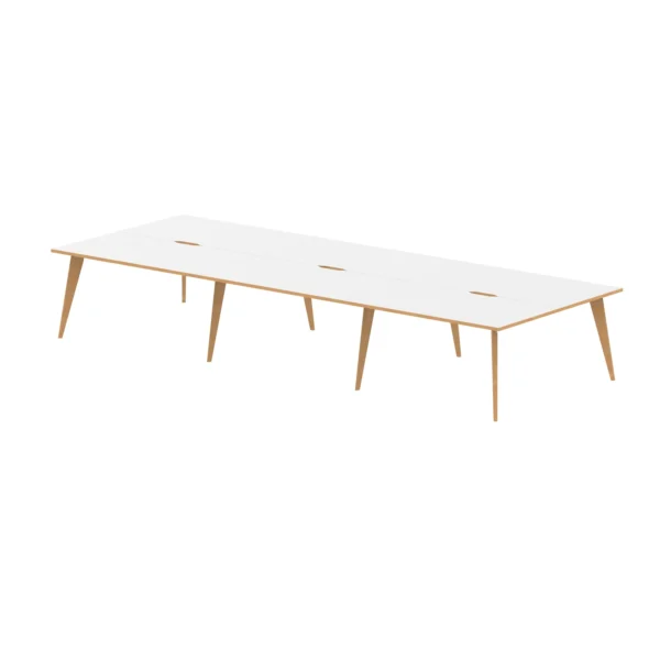 Oslo B2B Bench Desk 6 Person