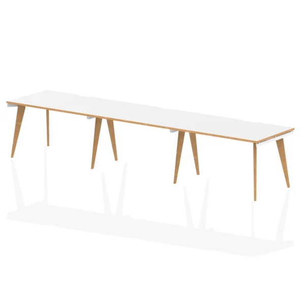 Oslo Single Row 3 Person Bench Desk