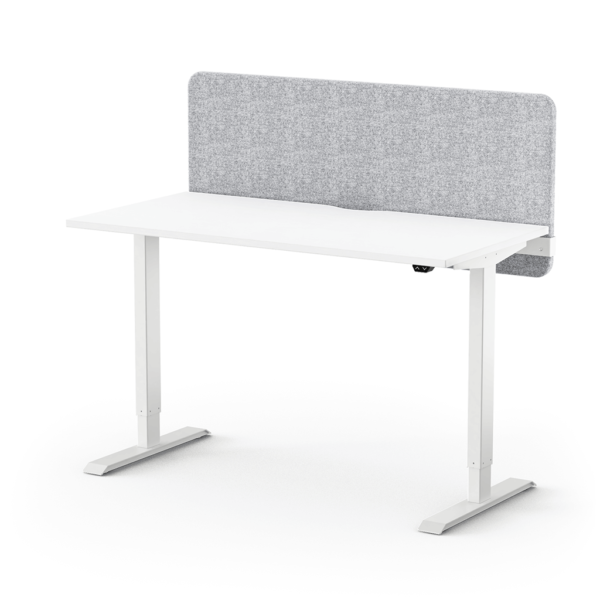 Alto 1 Height Adjustable Workstation White Frame