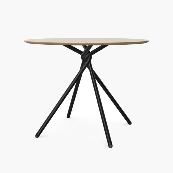 Twyst Table Black Frame Round 1000mm Top