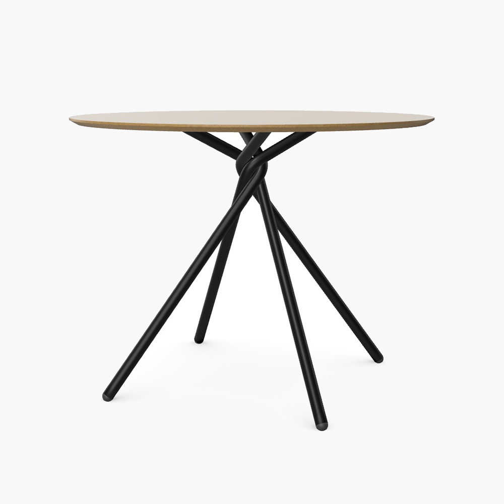 Twyst Table Choice of Frame Finish Round 1000mm Top