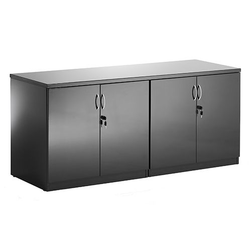 Black 4 Door Credenza