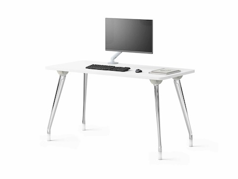 Refurbished Herman Miller Abak Environments Desk White - Image 4