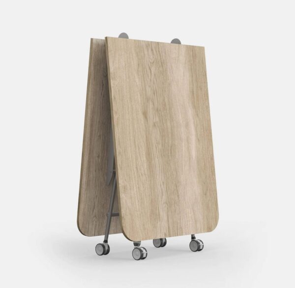 Nimble-Large-Conference-Table-castors-power-folding Laminate
