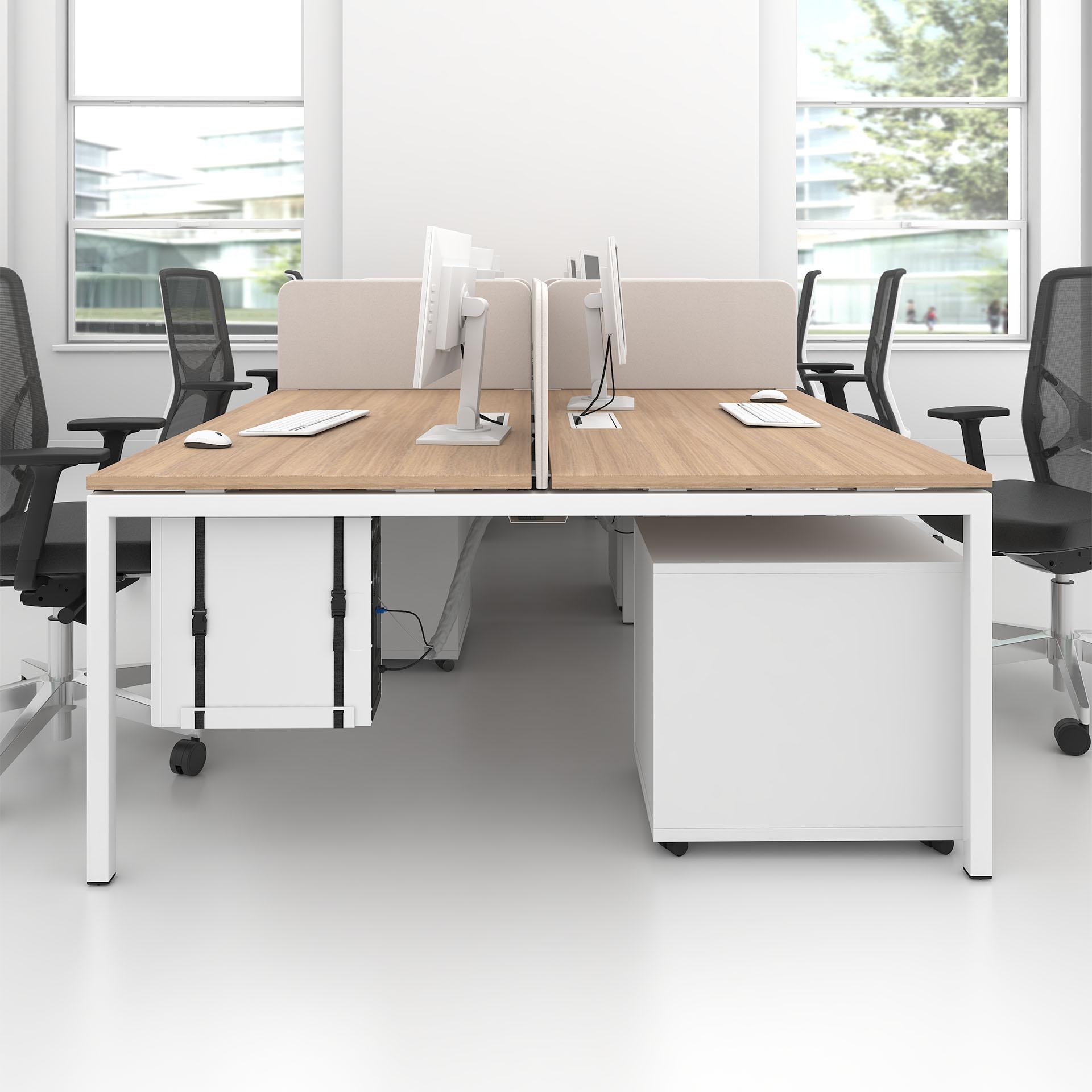 Nova U Six Person Bench Desk 1400mm - Image 5