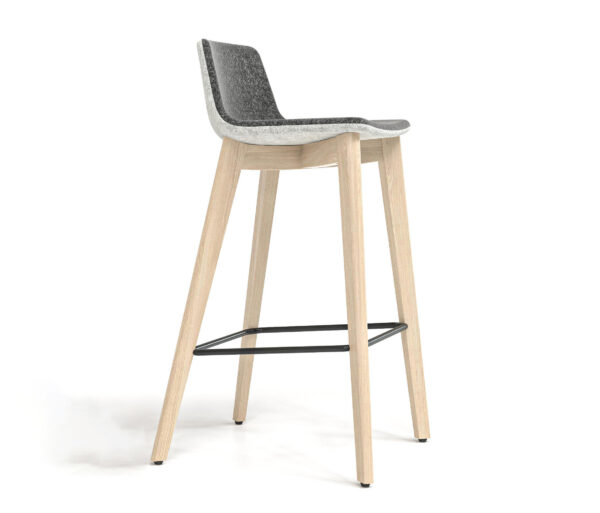Twist & Sit Wooden High Stool