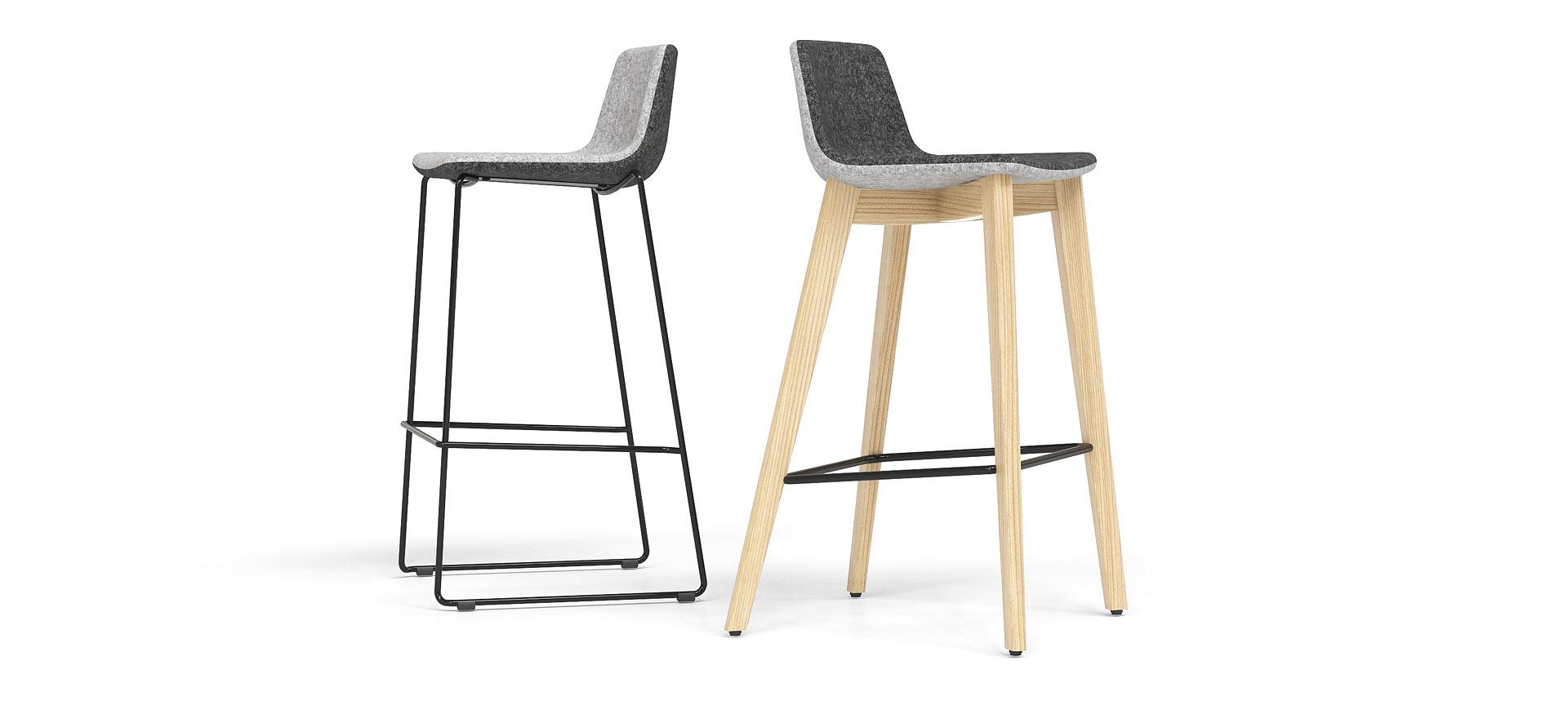 Twist & Sit Wooden High Stool