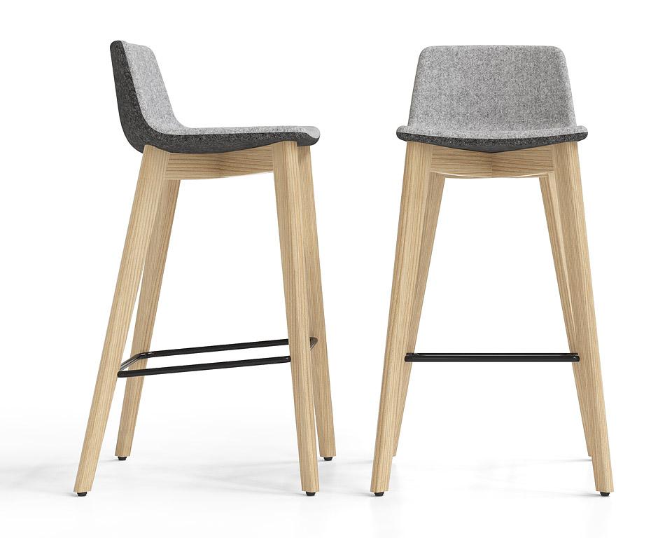 Twist & Sit Wooden Counter Hight Stool