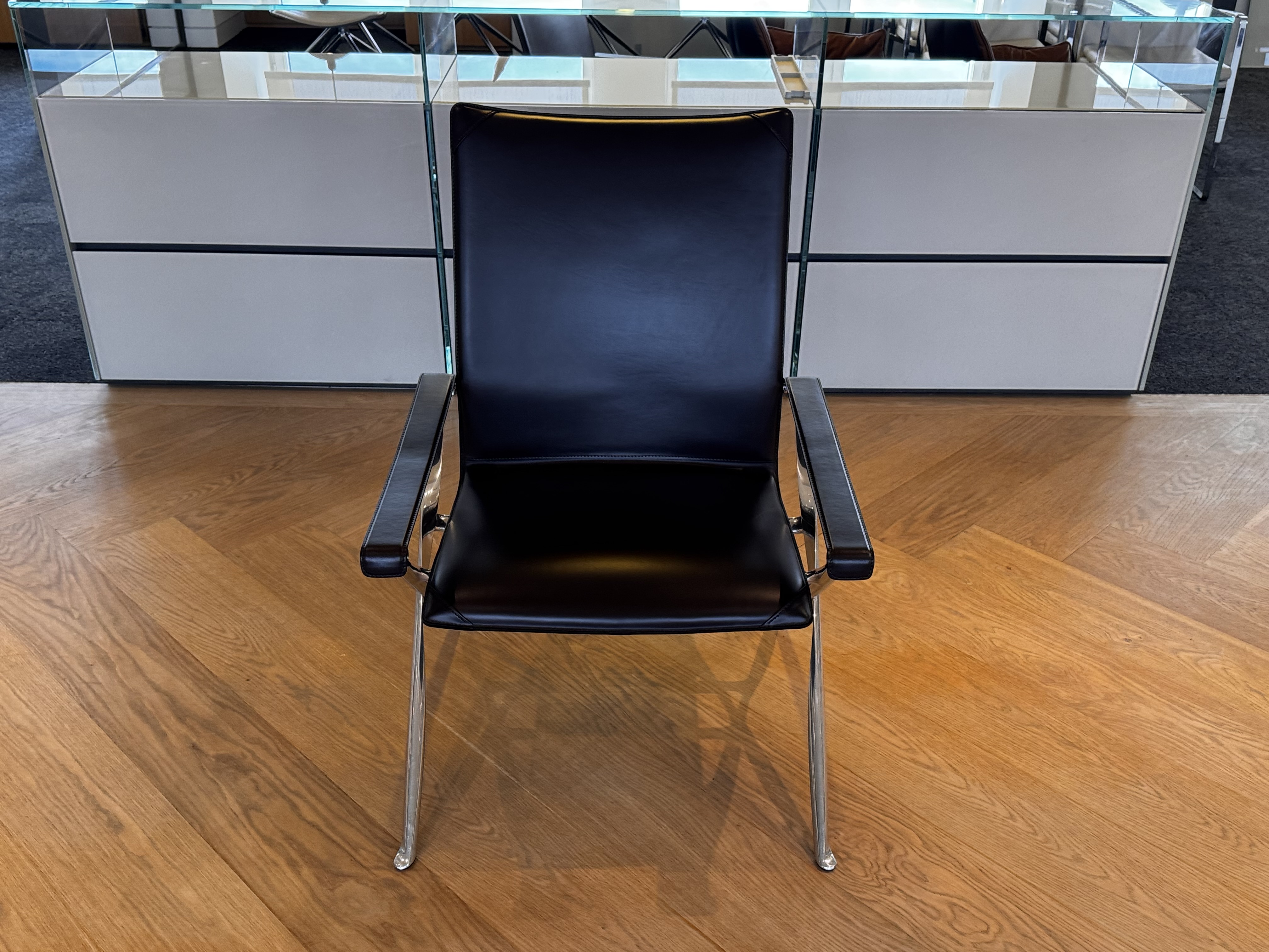 Refurbished B&B Italia Beverly Folding Brown Leather Armchair - Image 2