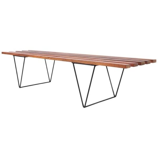 Refurbished Slatted Bench Robin Day for Twentytwentyone